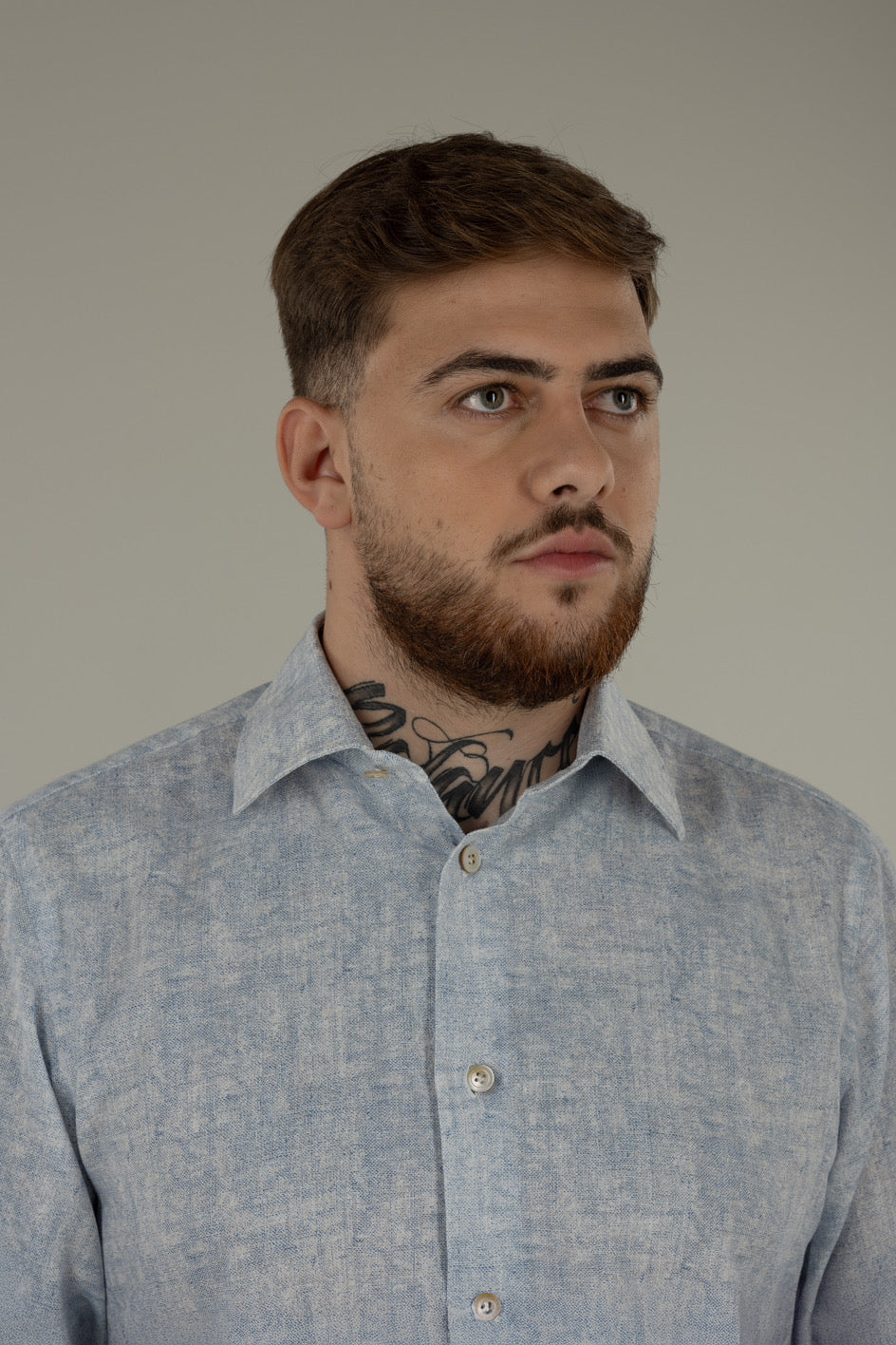 Camicia uomo in lino cotone Ischia