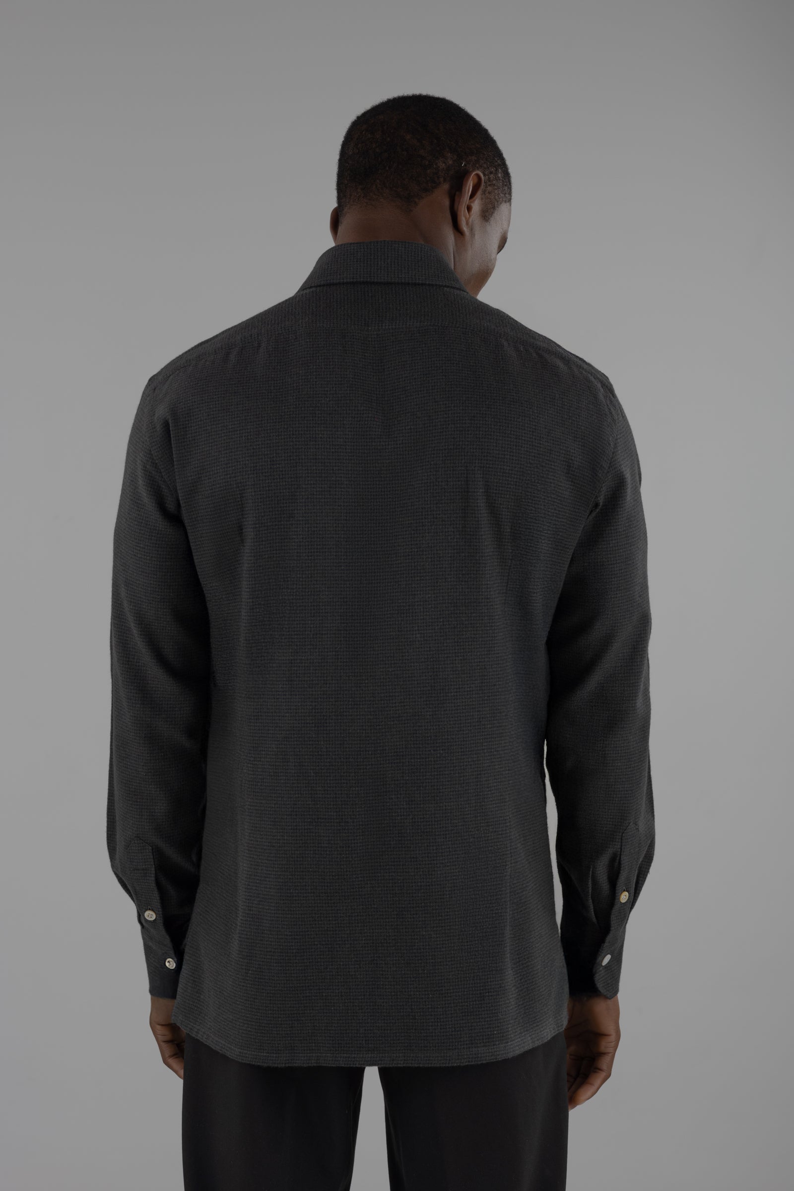 Camicia uomo in flanella pied de poule Ibiza