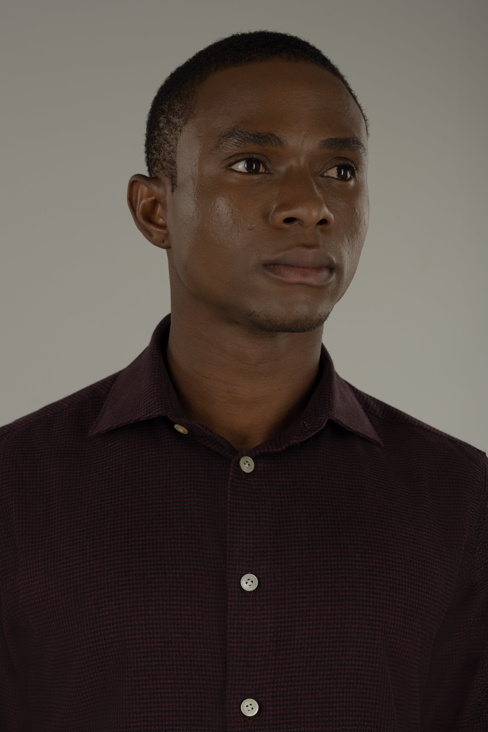 Camicia uomo in flanella pied de poule Ischia