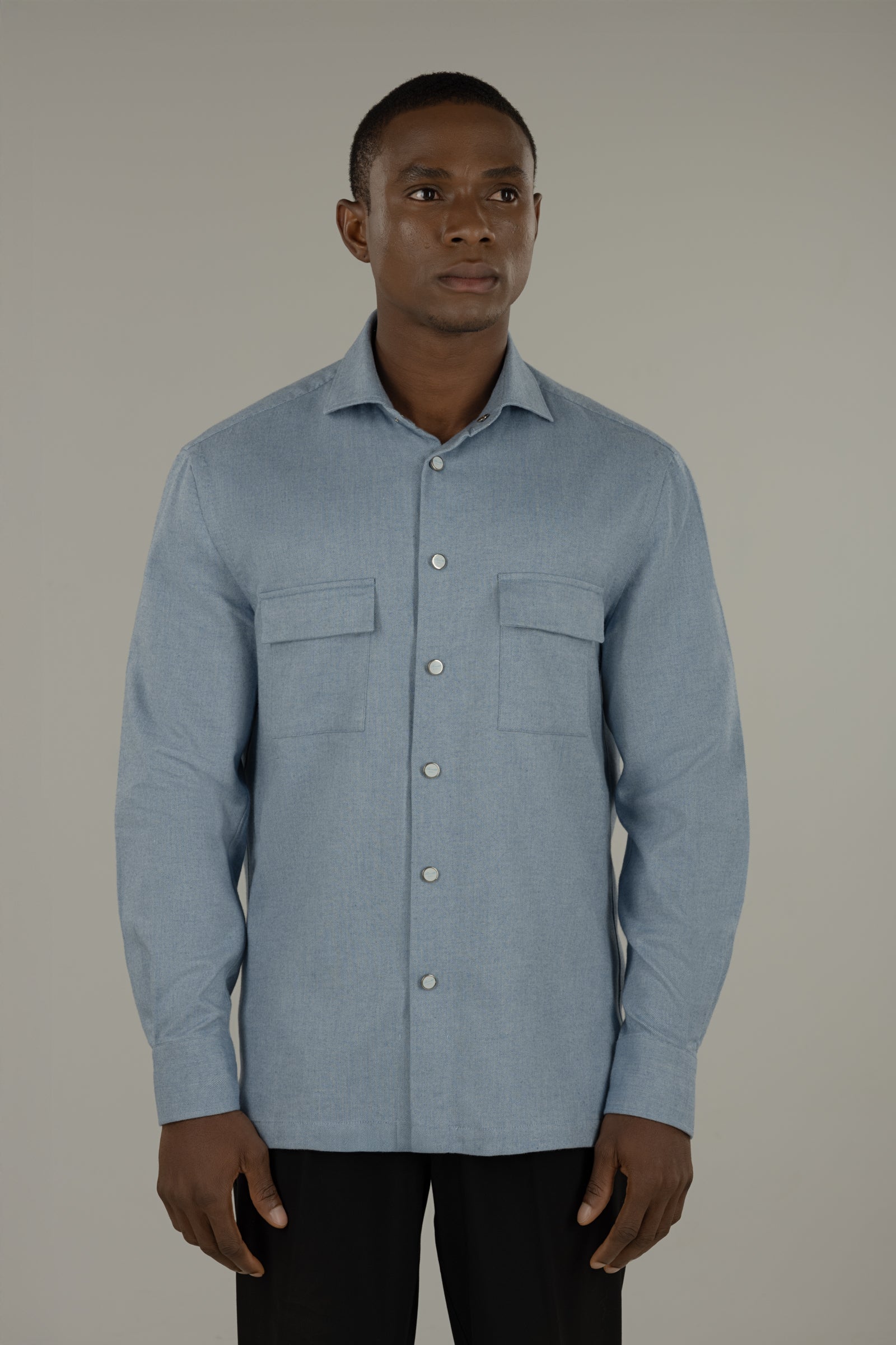 Overshirt uomo in flanella Partenope