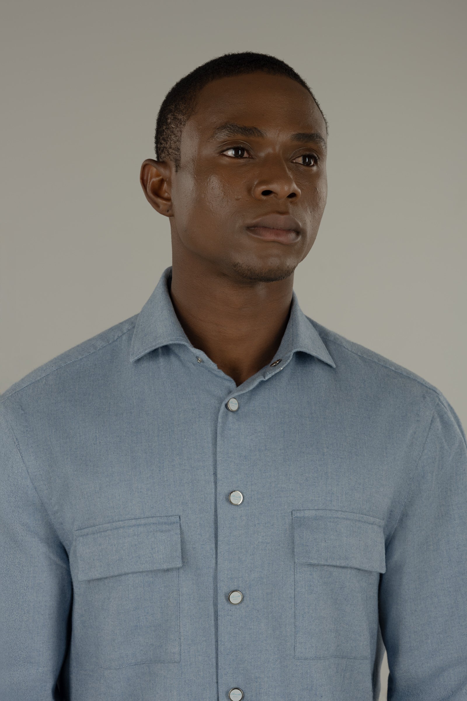 Overshirt uomo in flanella Partenope