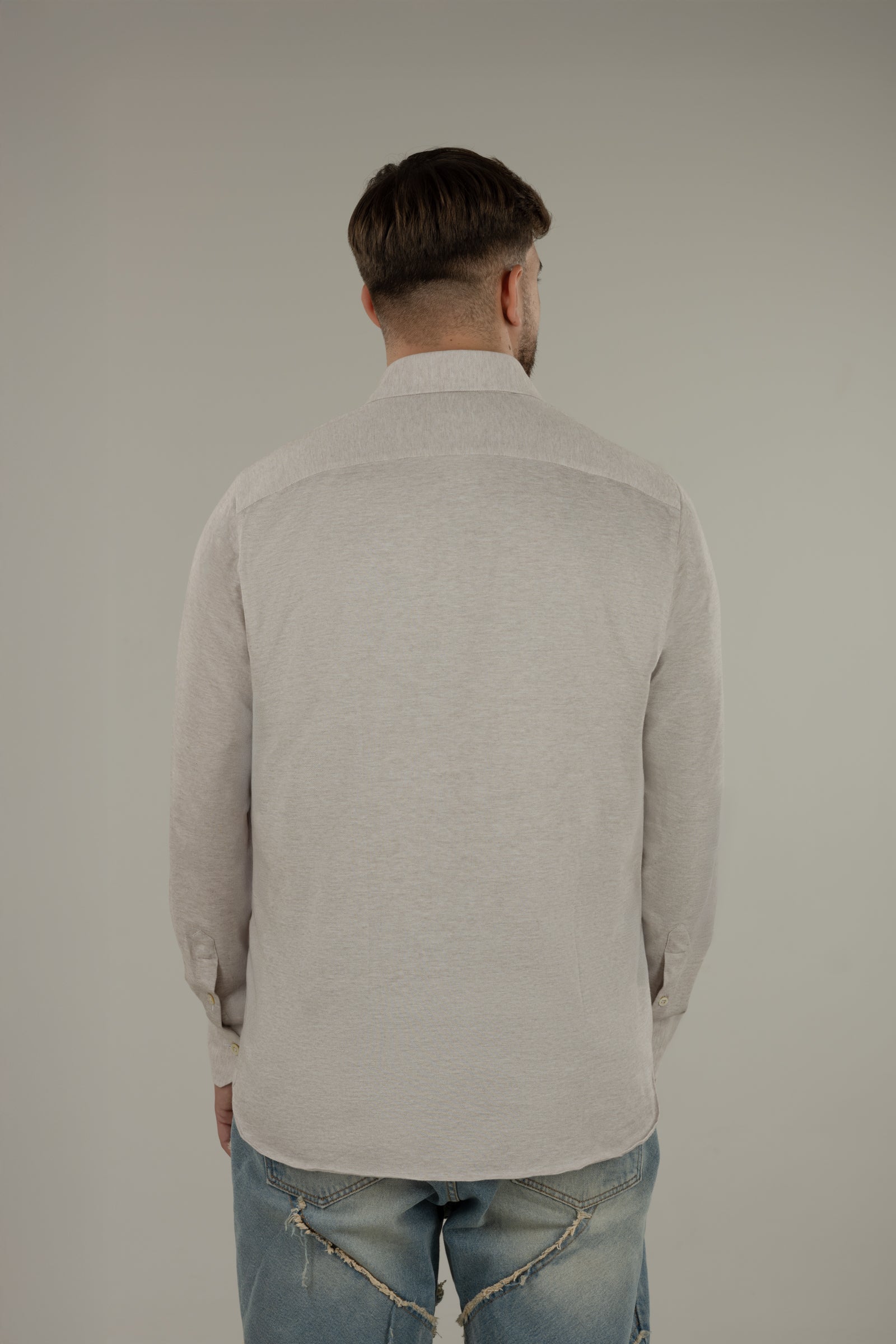 Polo camicia uomo in jersey New York