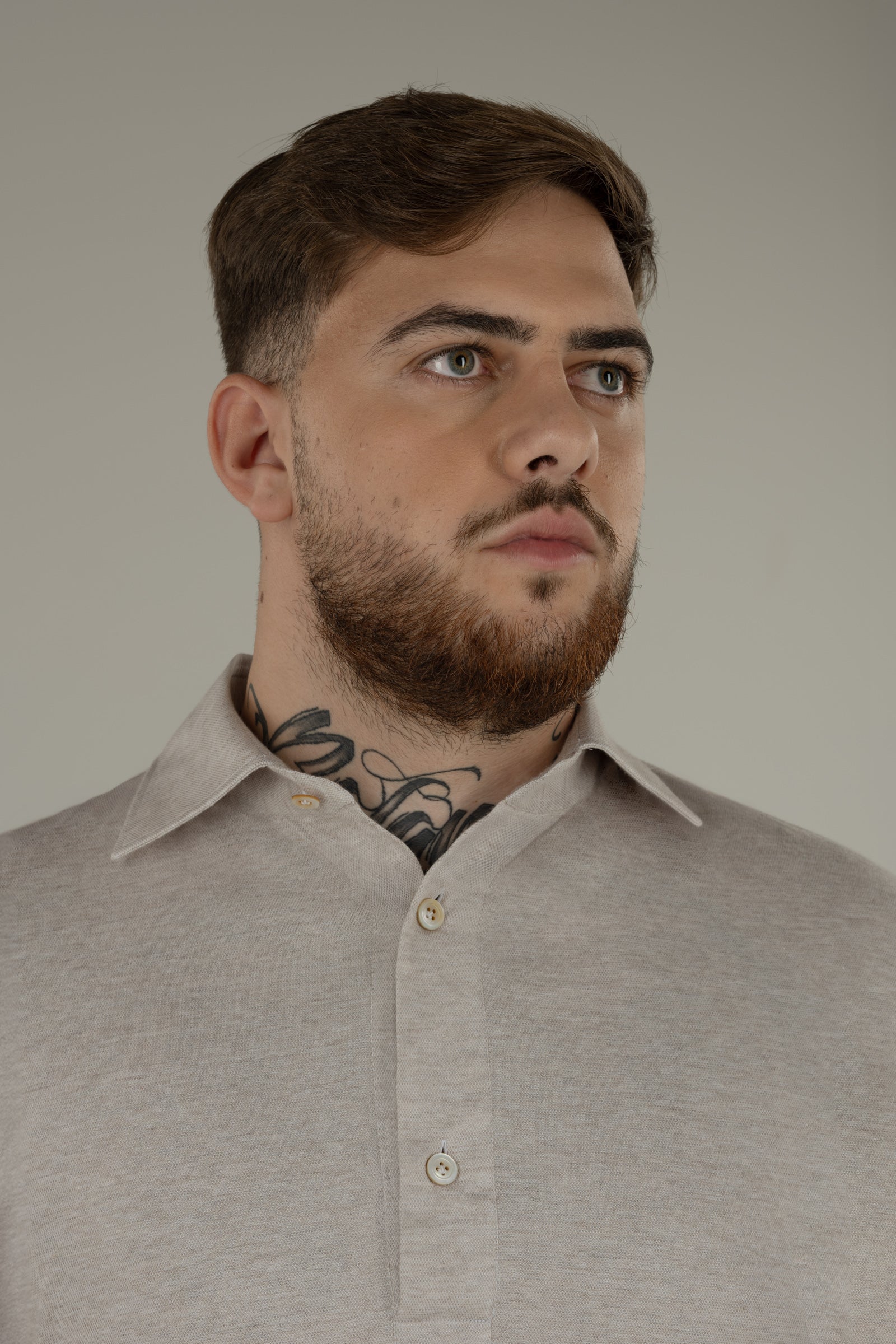 Polo camicia uomo in jersey New York