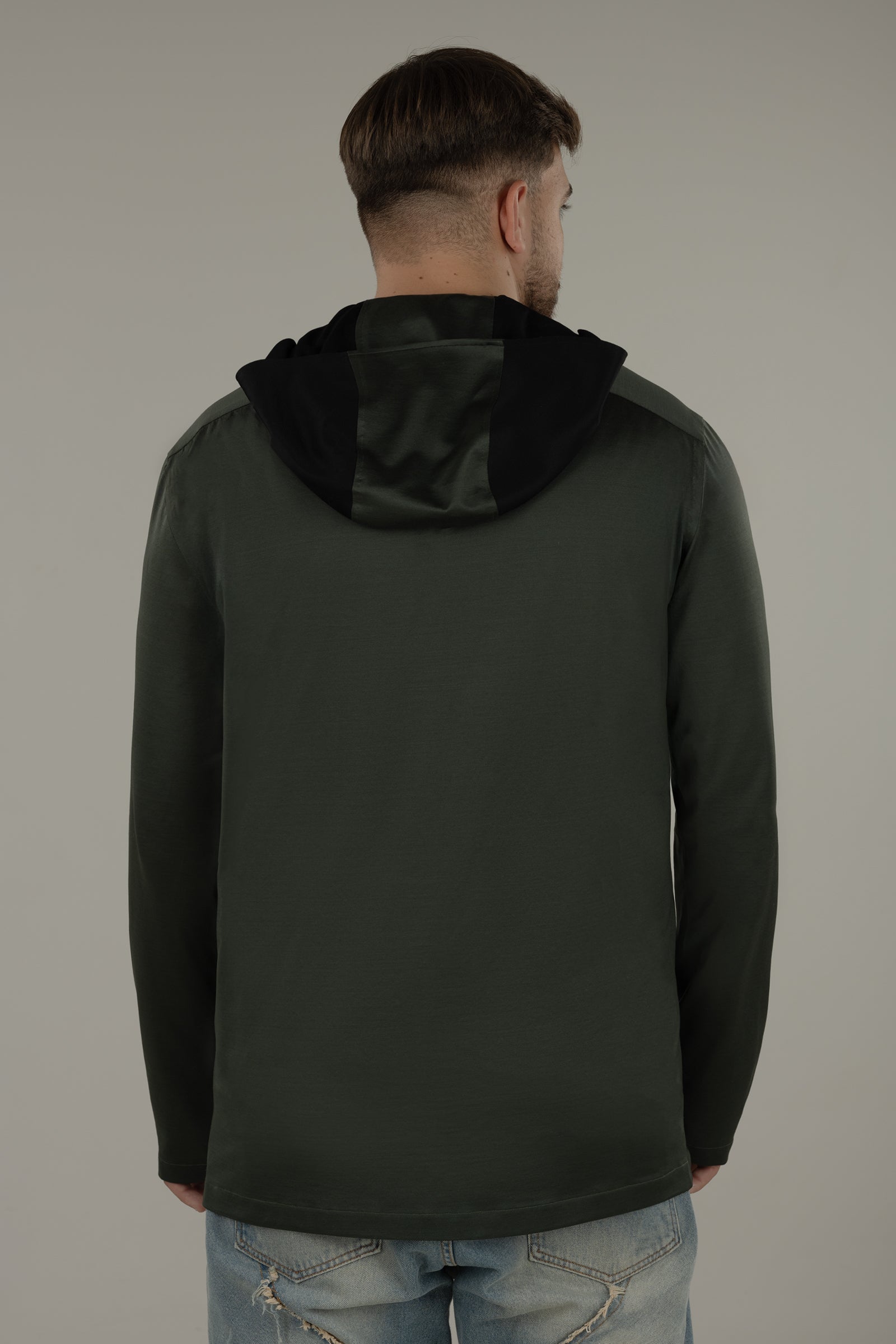 Polo camicia uomo con cappuccio in jersey Las Vegas