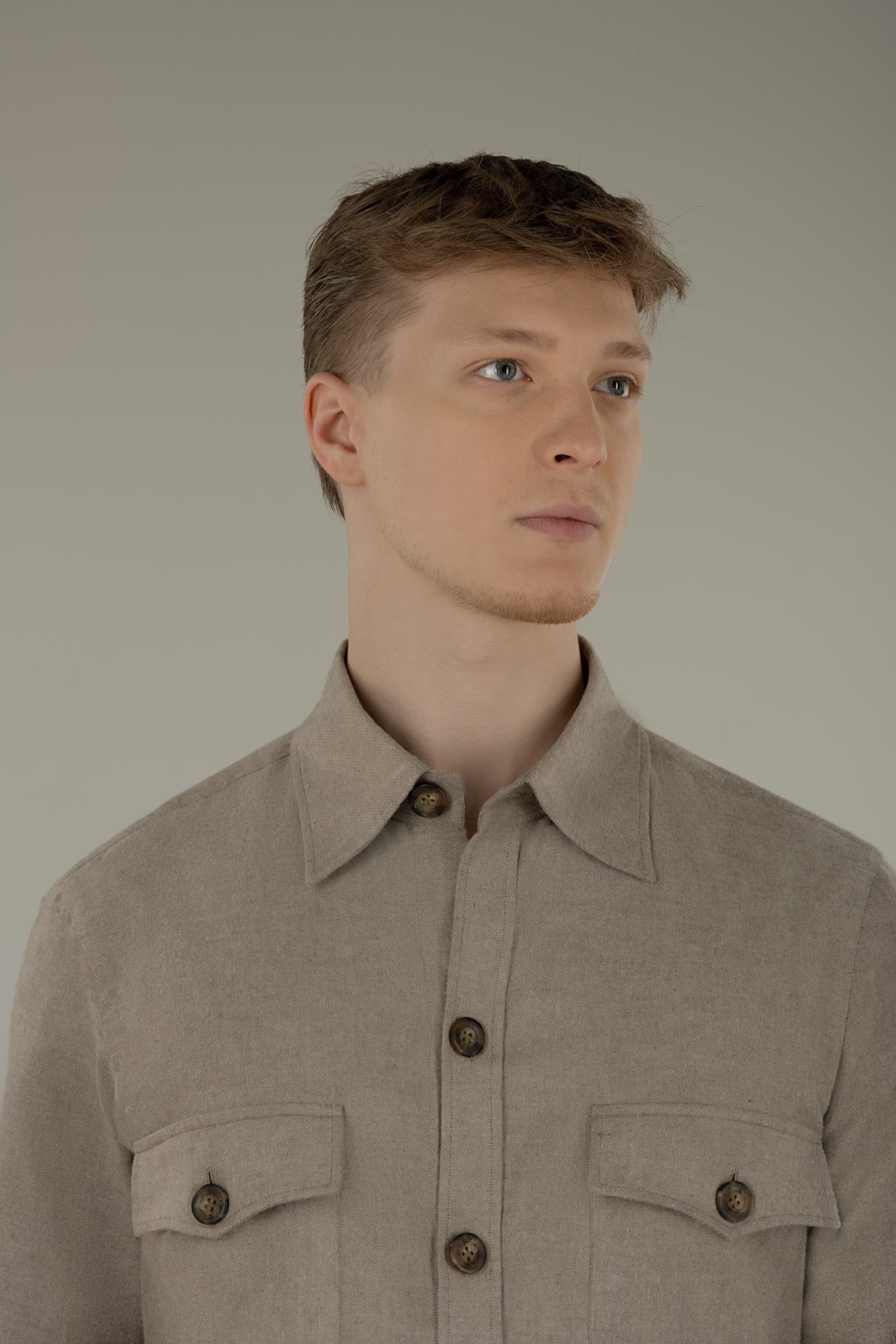 Sahariana uomo in flanella Sharm