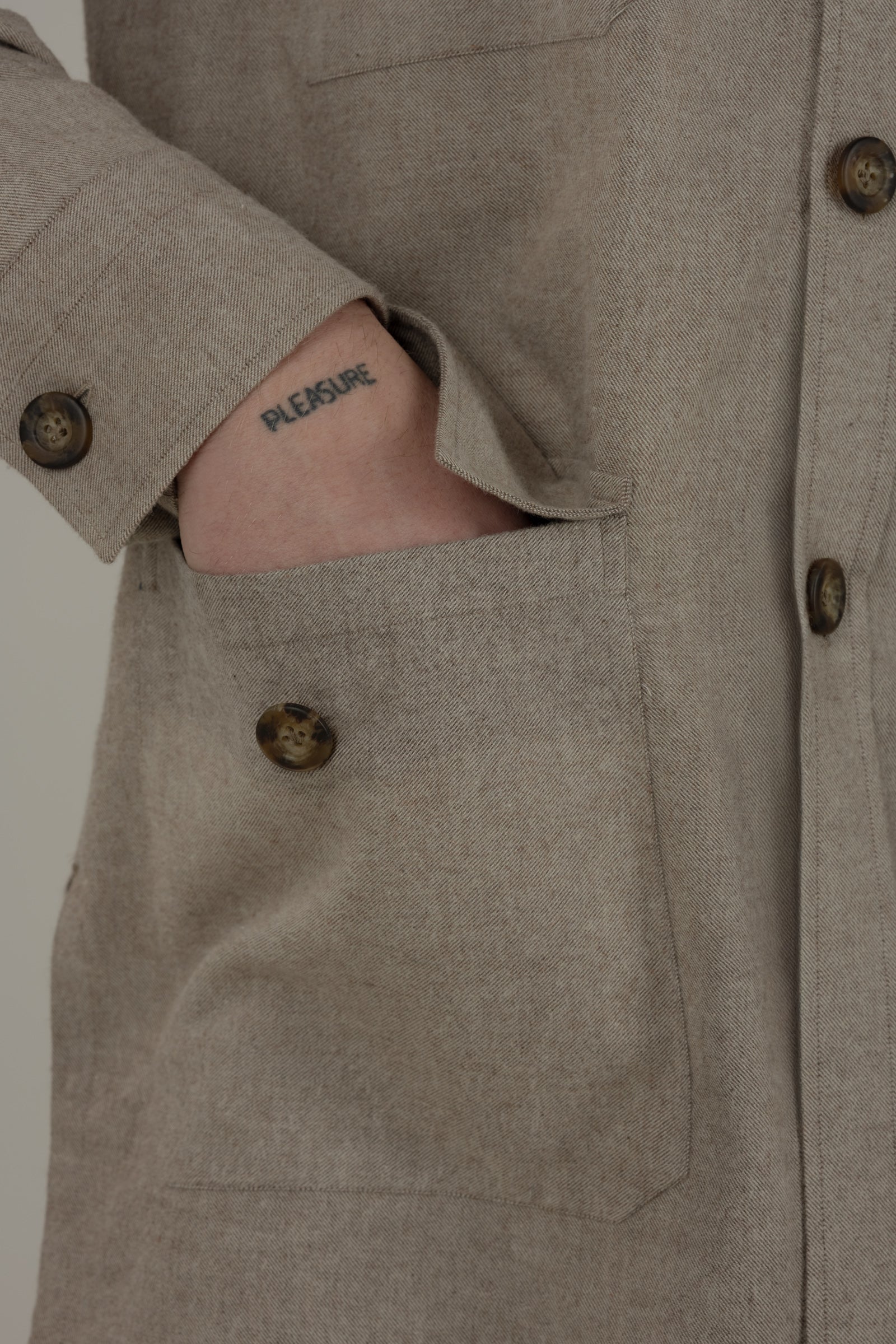 Sahariana uomo in flanella Sharm