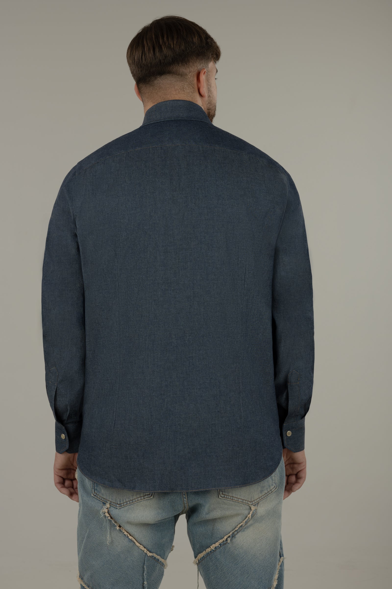 Camicia uomo in denim Texas