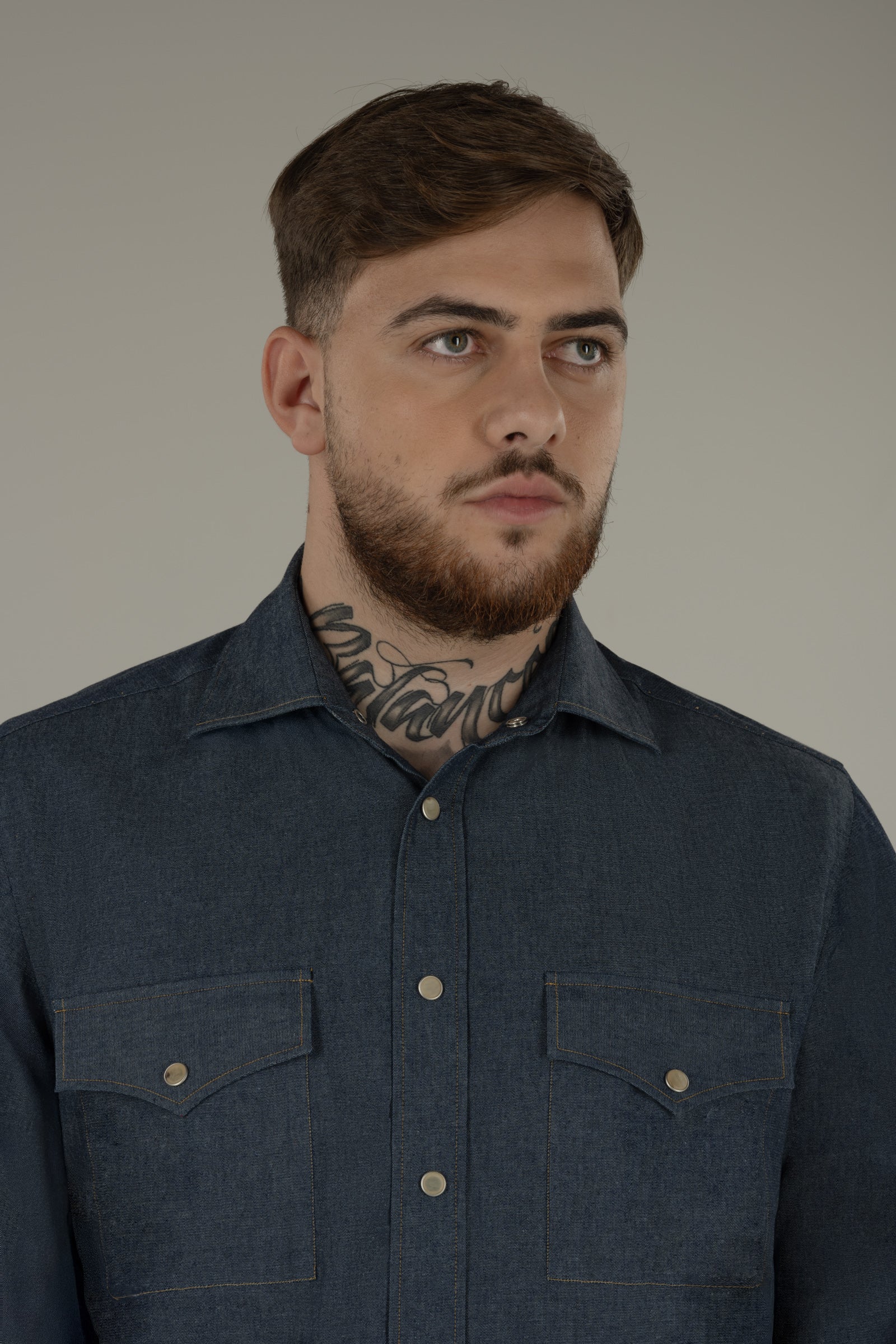 Camicia uomo in denim Texas