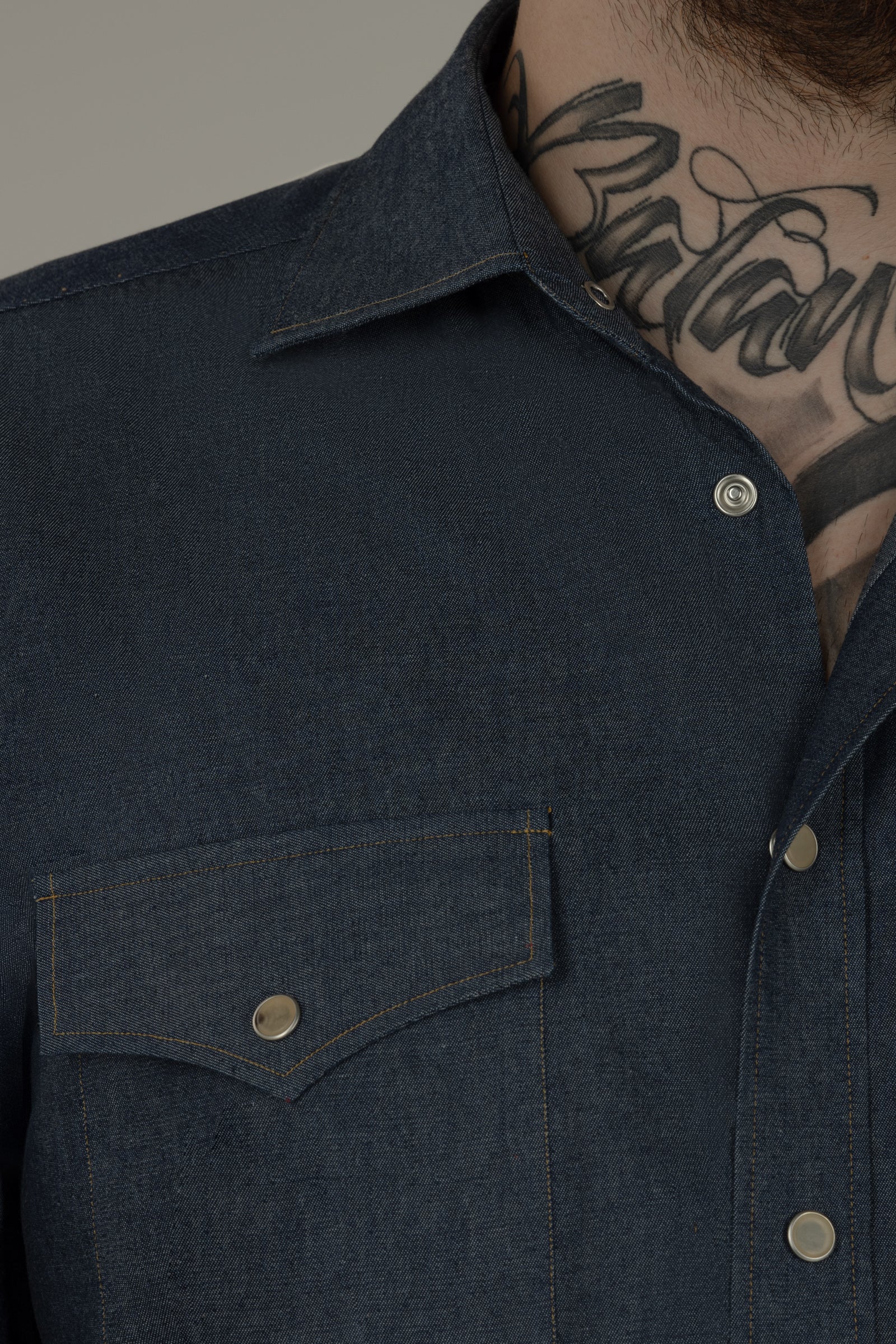 Camicia uomo in denim Texas