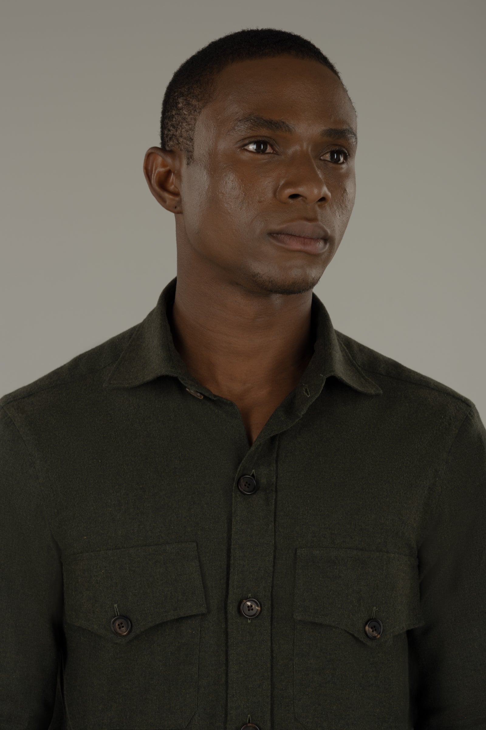 Sahariana uomo in flanella Sharm