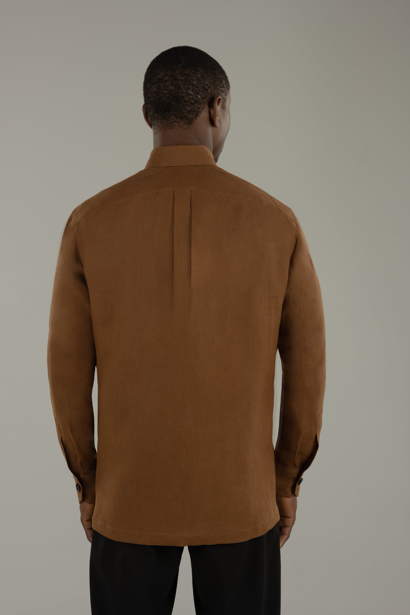 Overshirt uomo in lino Helsinky