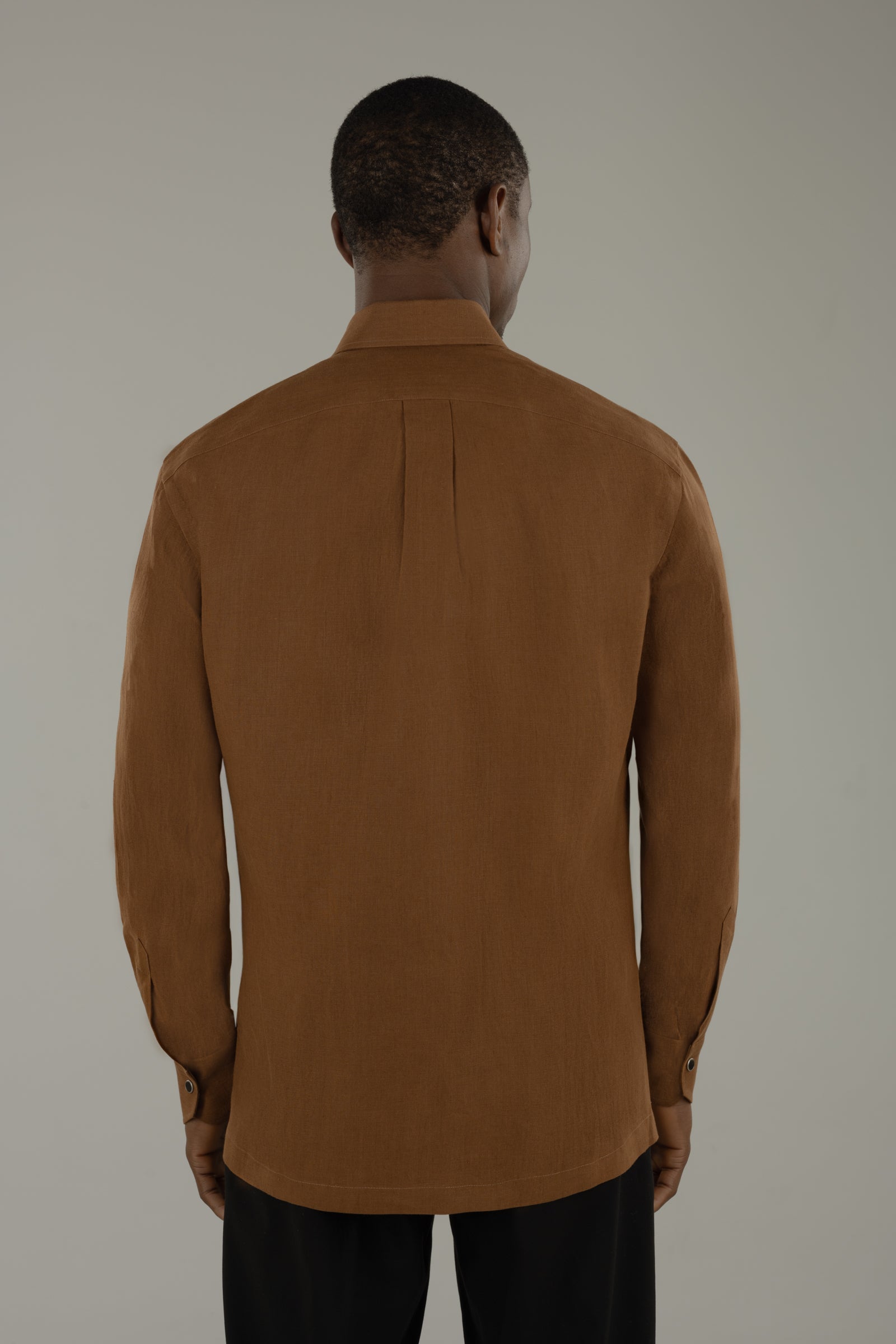 Overshirt uomo in lino Partenope