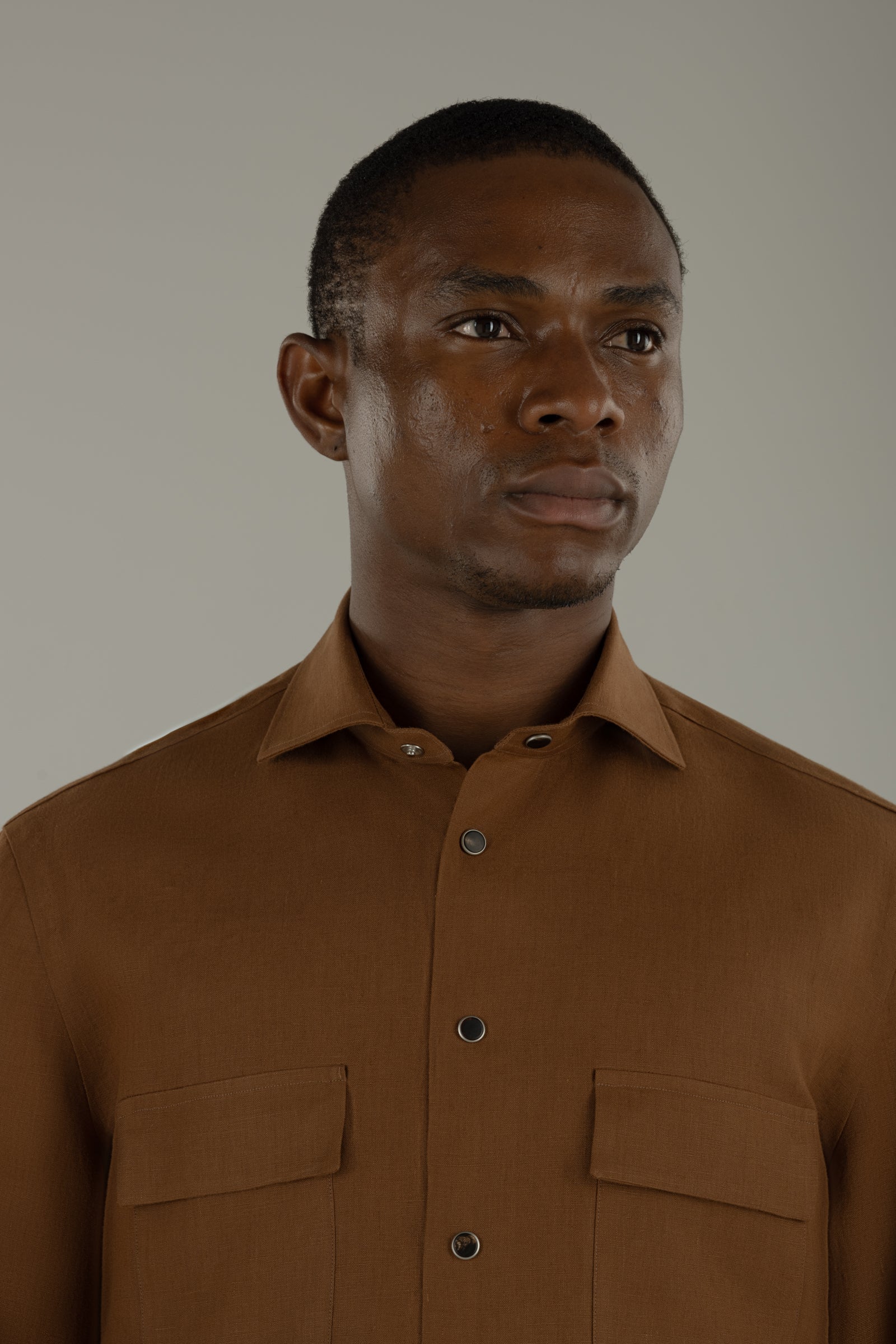 Overshirt uomo in lino Partenope