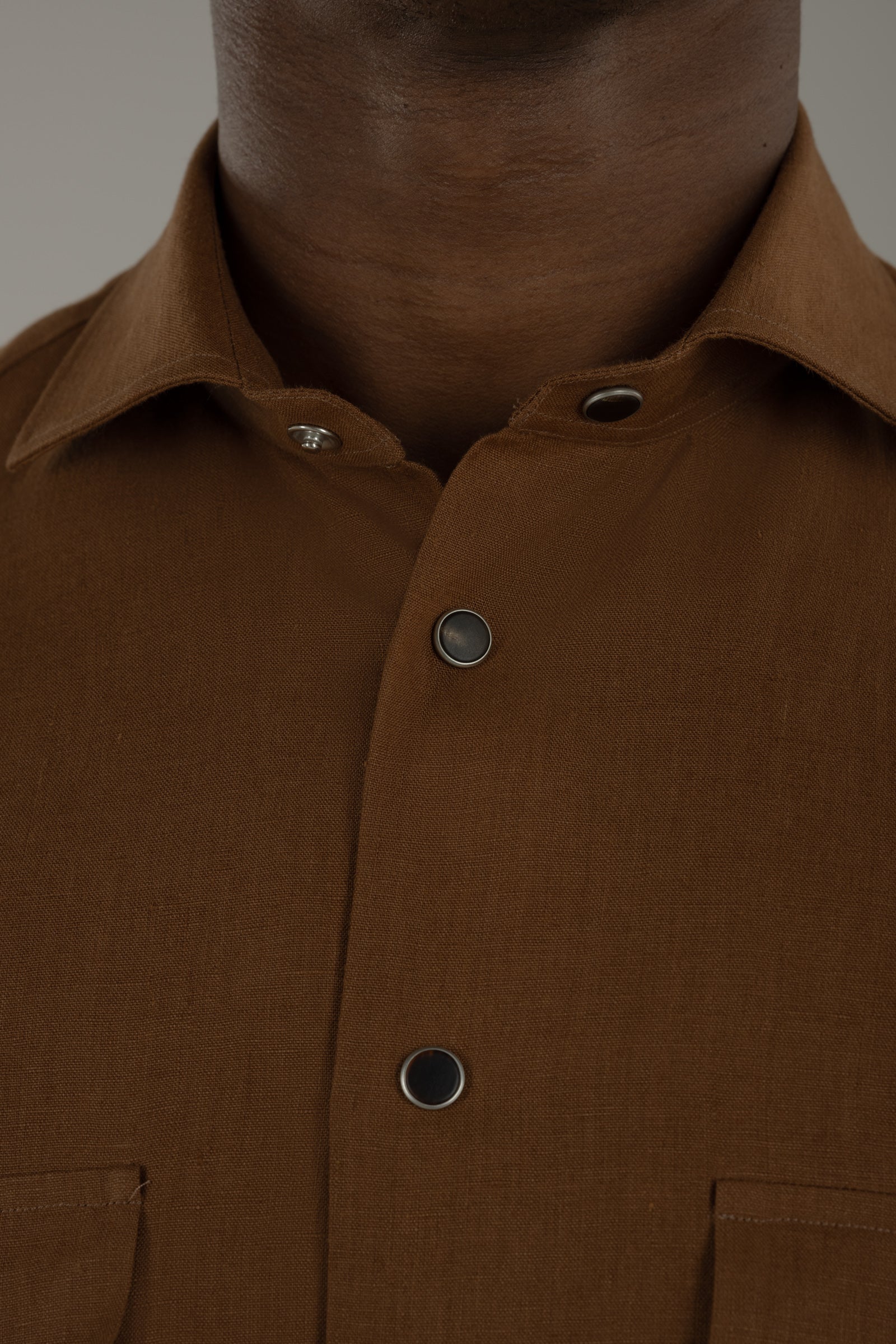 Overshirt uomo in lino Partenope