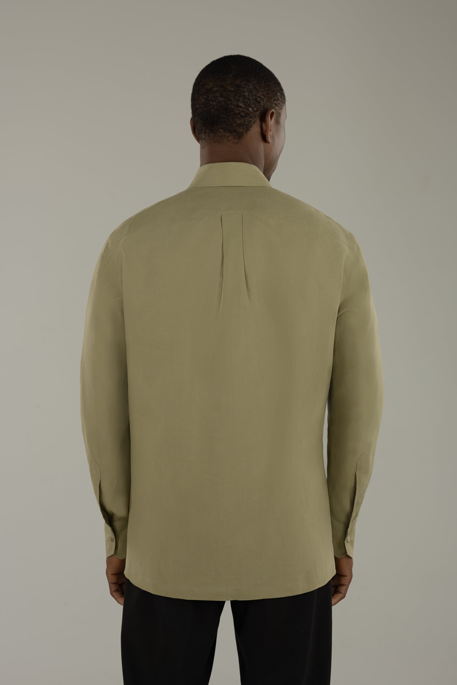 Overshirt uomo in lino Partenope