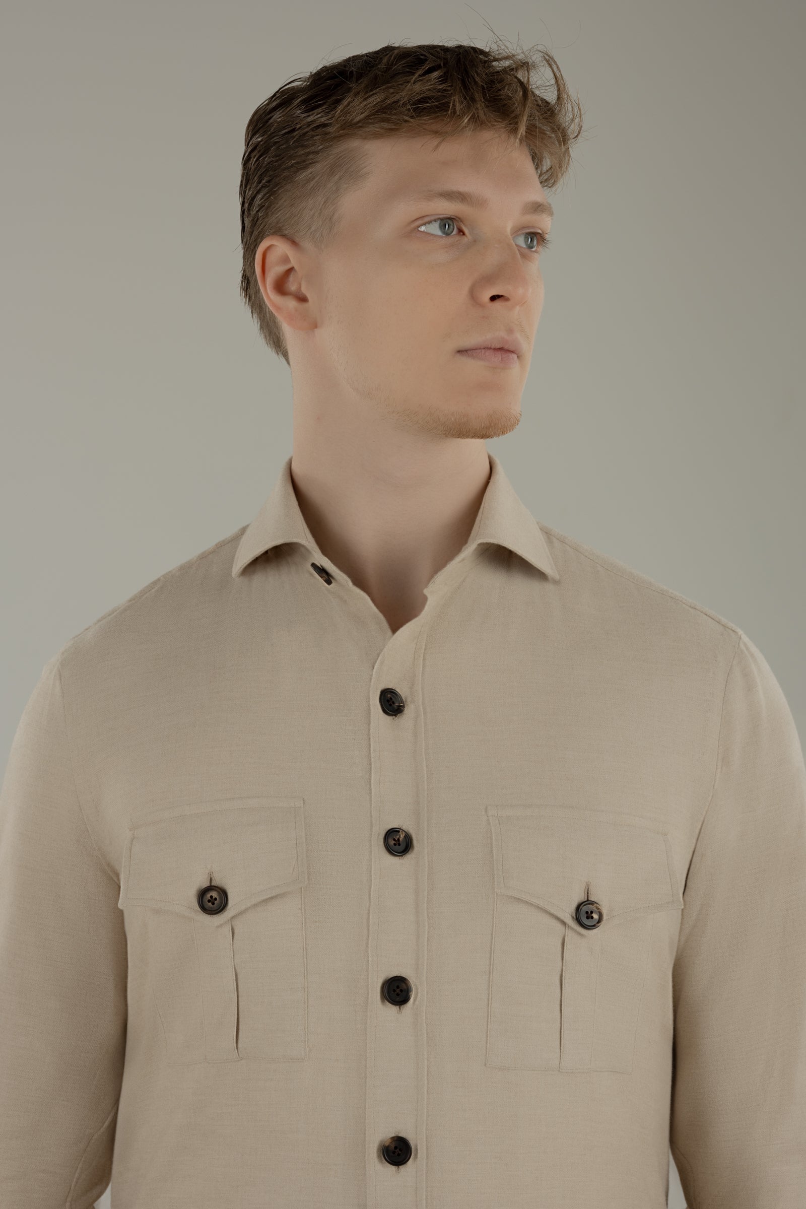 Overshirt uomo in flanella Helsinky