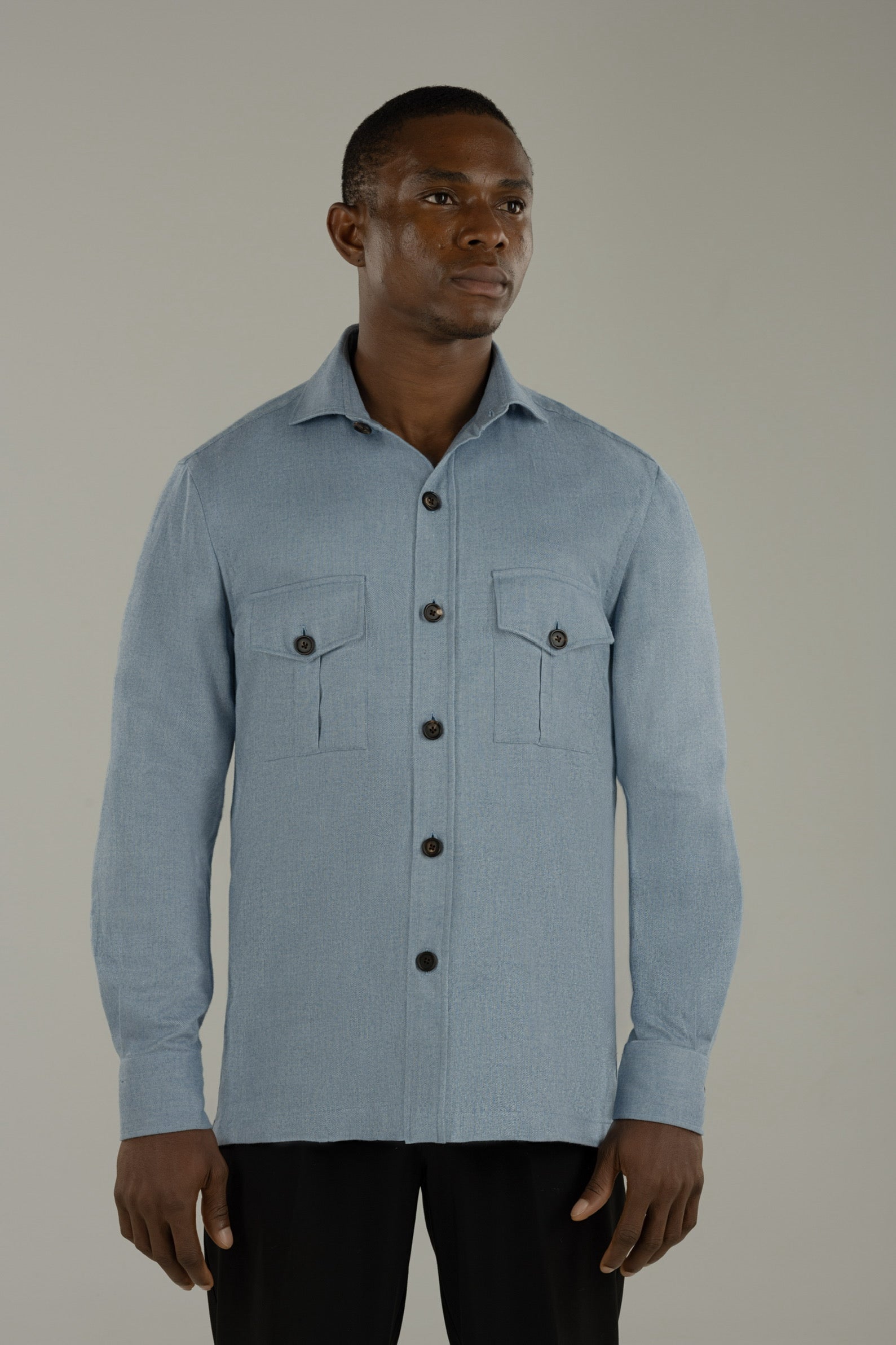 Overshirt uomo in flanella Helsinky
