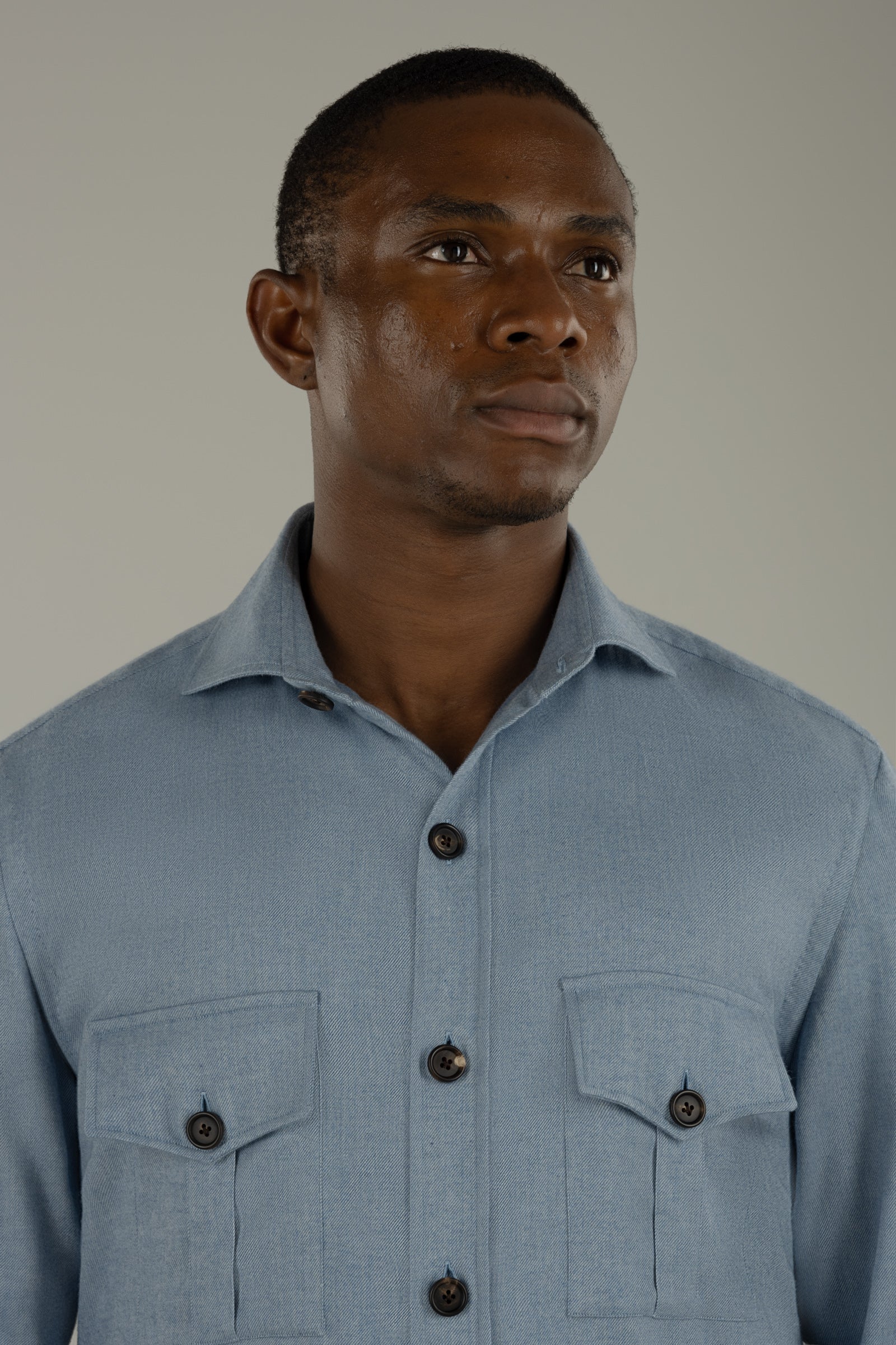 Overshirt uomo in flanella Helsinky