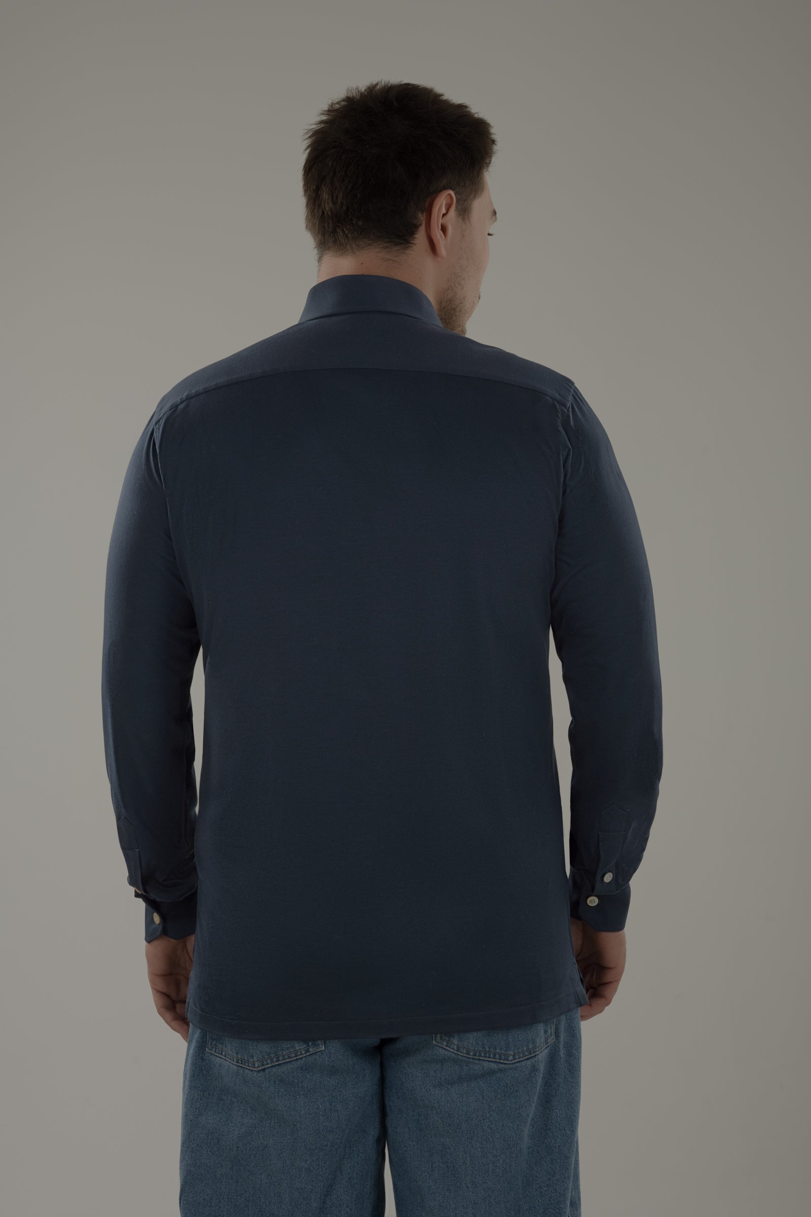 Polo camicia uomo in jersey New York