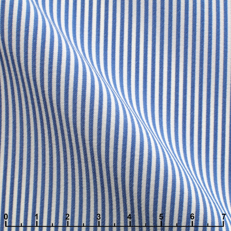120 double twisted twill with light blue stripes