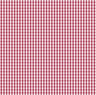 Popeline 120 doppio ritorto quadretto rosso