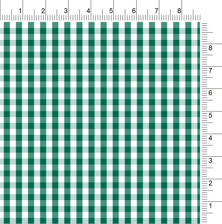 Popeline 120 doppio ritorto quadretto verde
