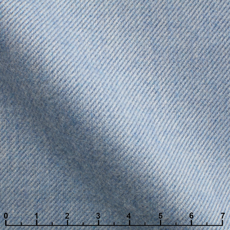 Flanella 100 % cotone azzurro