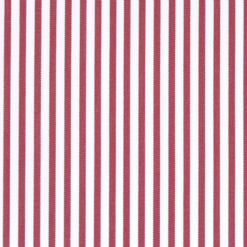 Popeline 120 doppio ritorto righe rosso
