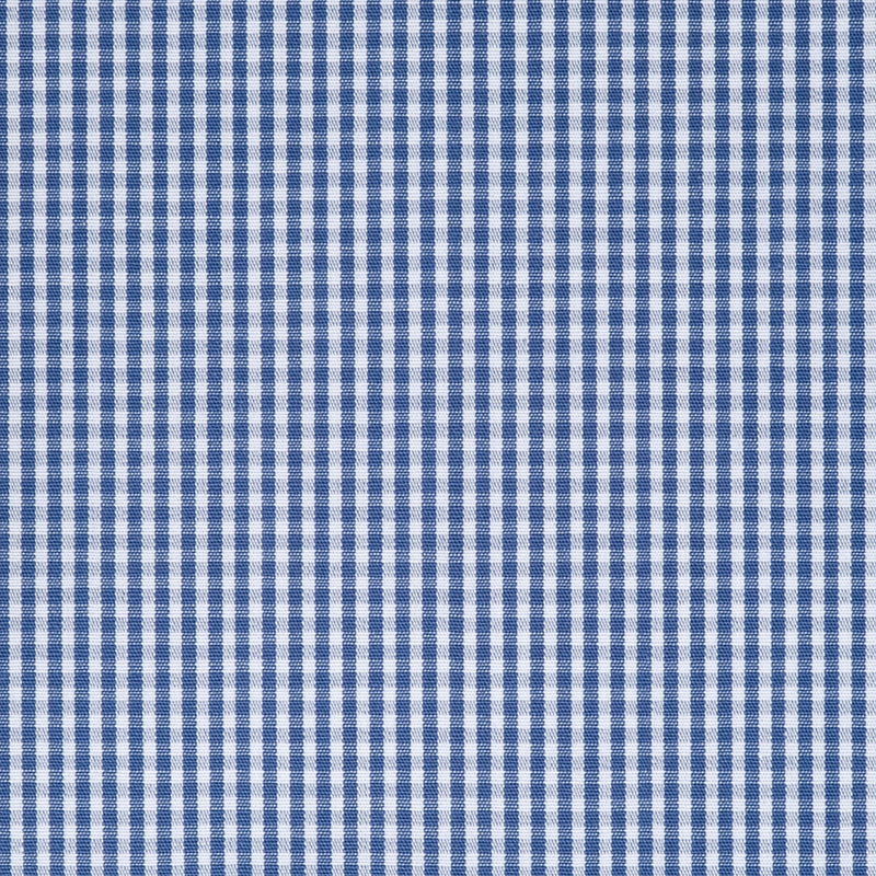 Popeline 120 doppio ritorto quadretto blu