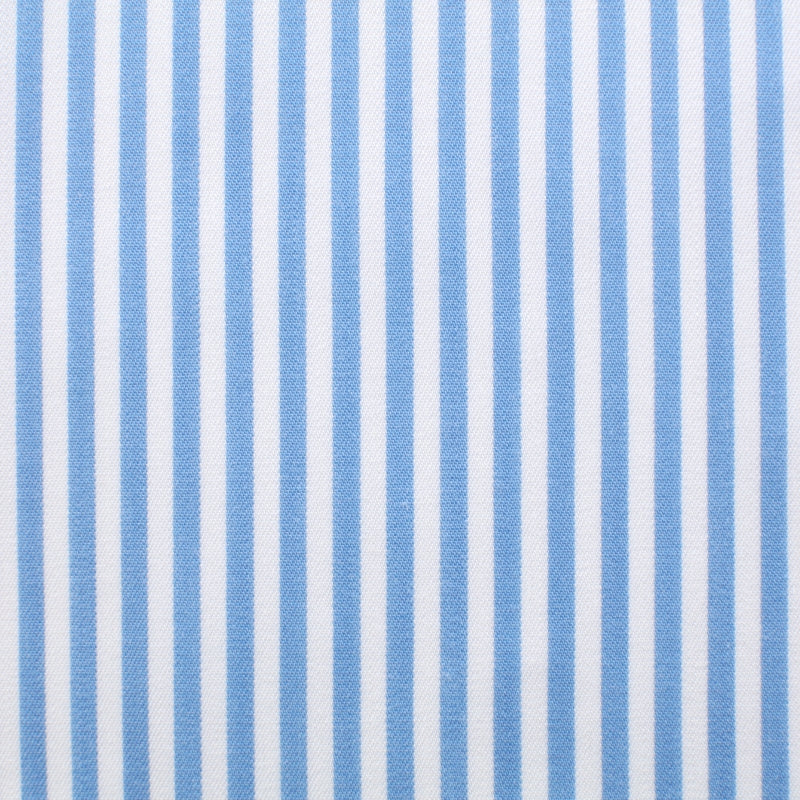 Twill 120 doppio ritorto a righe azzurro