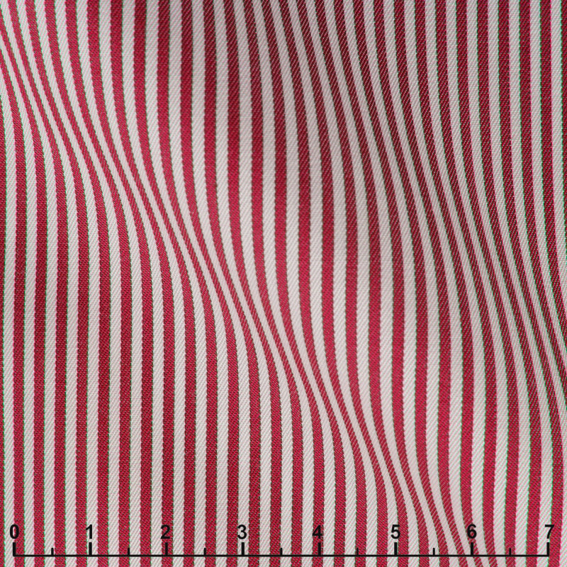 120 double twisted red striped twill