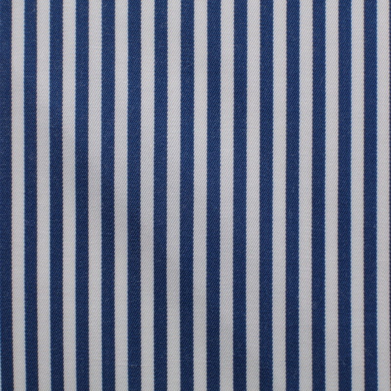 Twill 120 doppio ritorto a righe blu